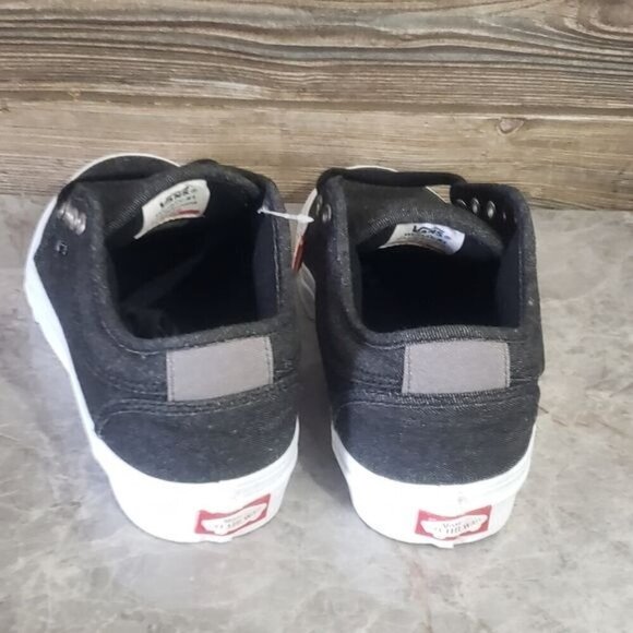 New Vans Chukka Low Skateboarding Sneakers Black Denim Casual Streetwear - Picture 5 of 8